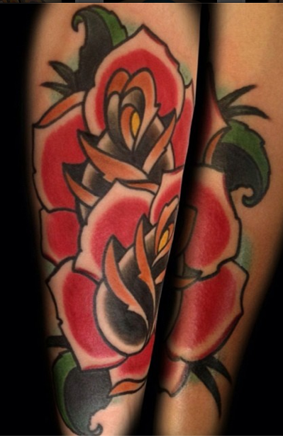 Tattoos - Traditional Roses - 88799